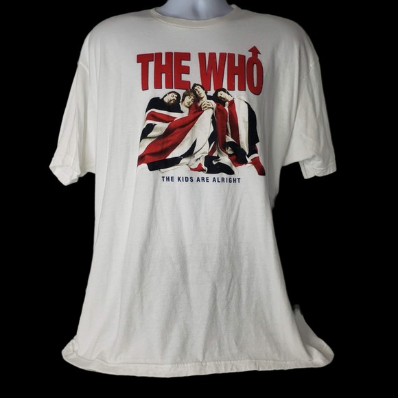THE WHO Other - THE WHO THE KIDS ARE ALRIGHT WHITE T SHIRT SIZE XXL